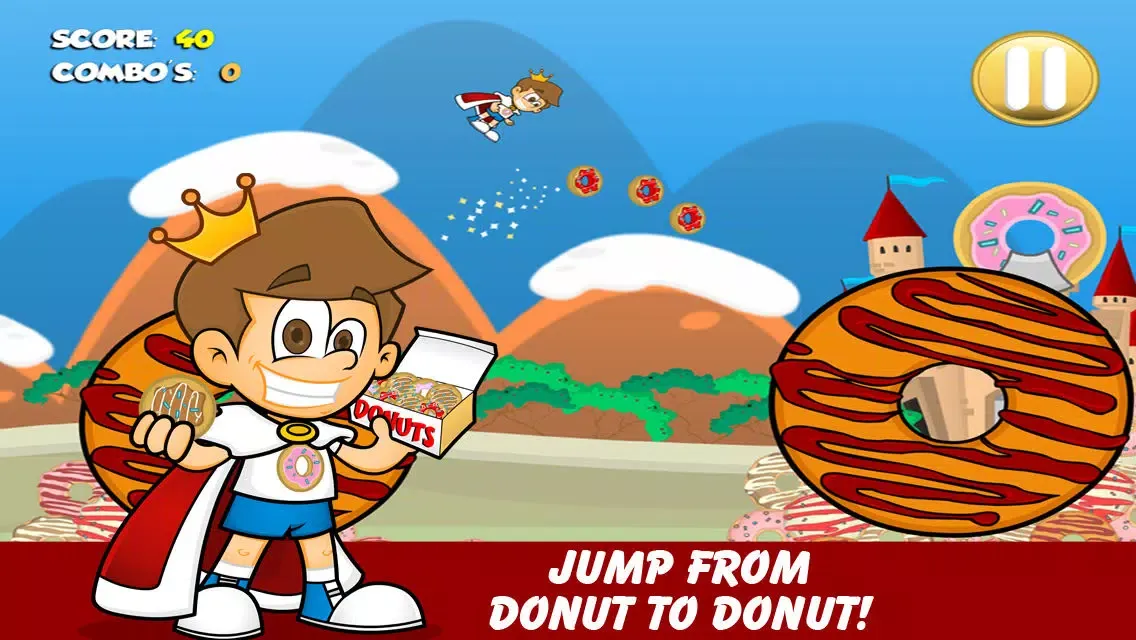 Donut King FREE - Candy Sugar Jump Adventure স্ক্রিনশট