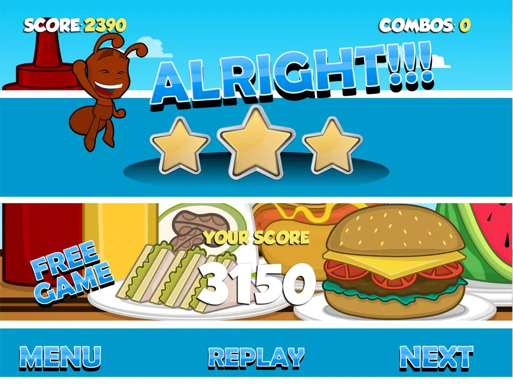 Captures d'écran de Fire Ant Picnic FREE - Burger Smasher Game iPad 