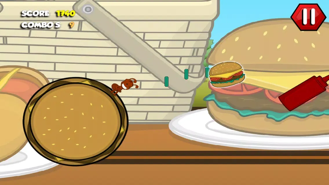 Captures d'écran de Fire Ant Picnic FREE - Burger Smasher Game