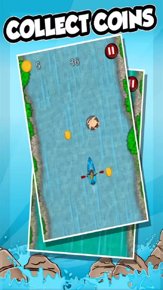 Kayak Mania – Whitewater Rush Fun Joyride on Mad River 스크린샷