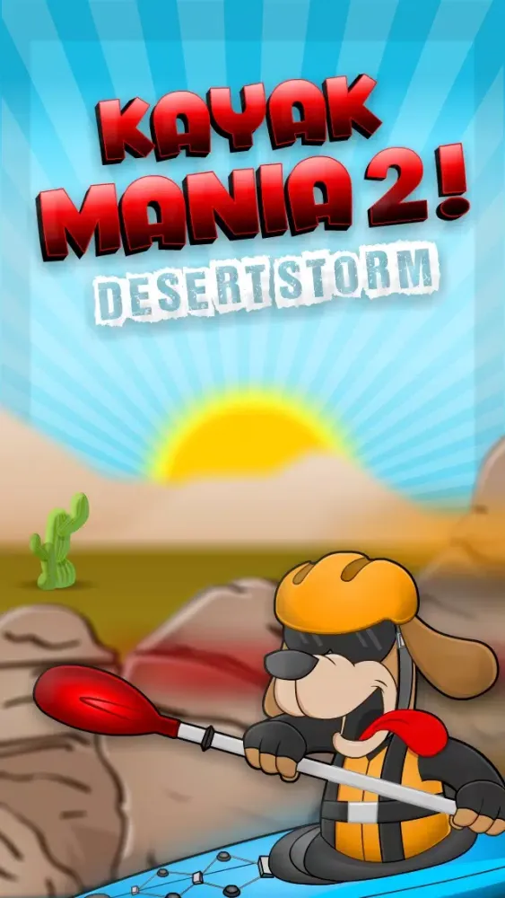Screenshot di Kayak Mania! 2 FREE - Desert Storm Rush with Fun Sail Sport by Uber Zany