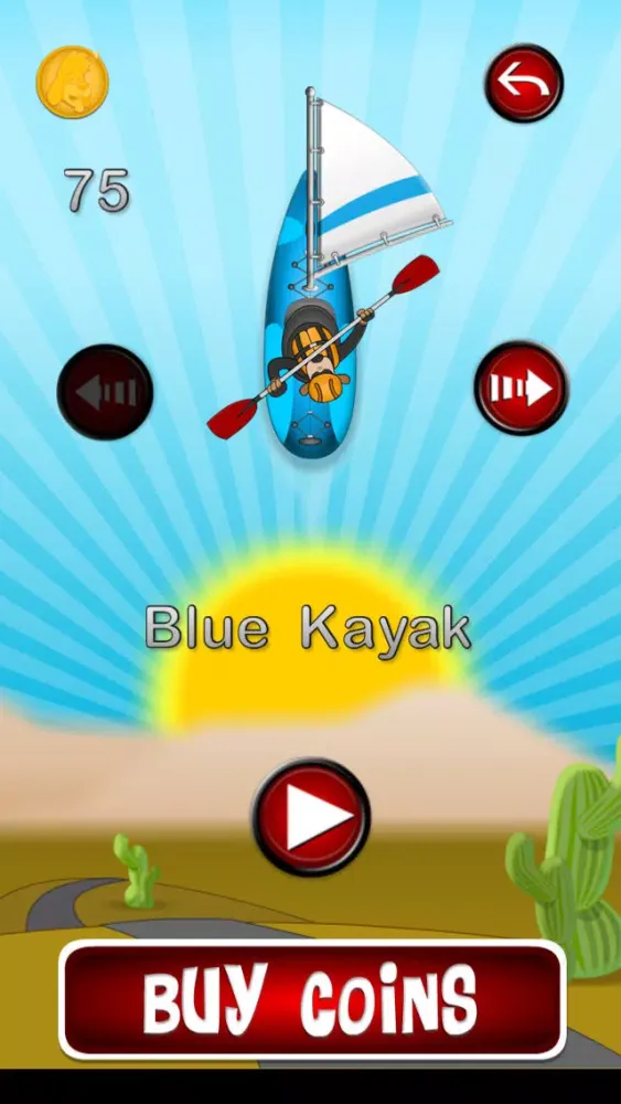 Screenshot di Kayak Mania! 2 FREE - Desert Storm Rush with Fun Sail Sport by Uber Zany