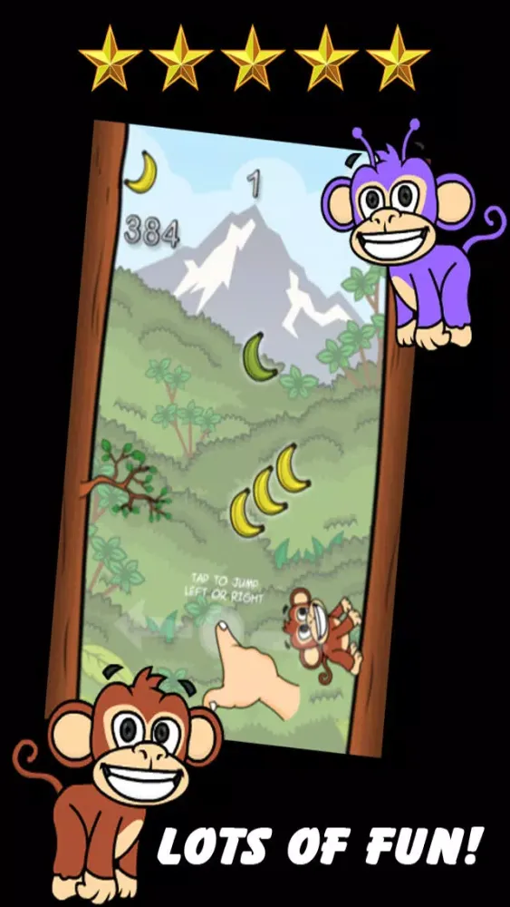 Ảnh chụp màn hình của Monkey Jump for Bananas