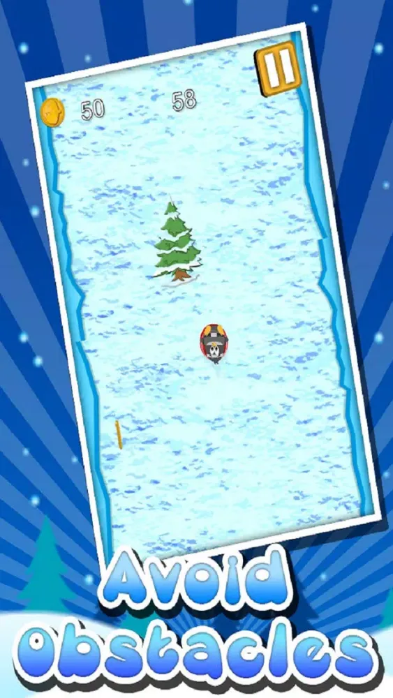 Penguin Mania! - Downhill Race to Survive スクリーンショット