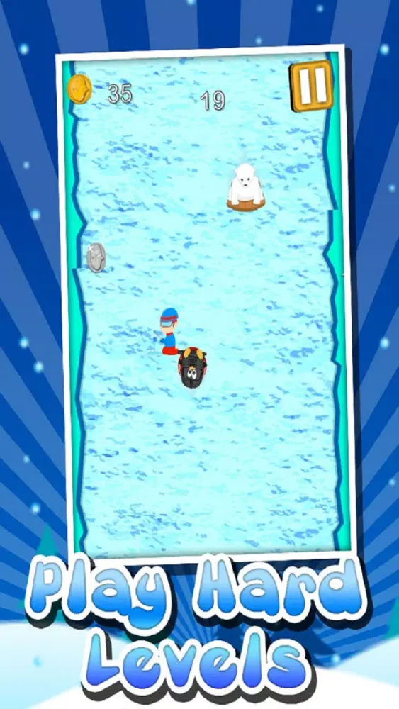 Penguin Mania! - Downhill Race to Survive スクリーンショット