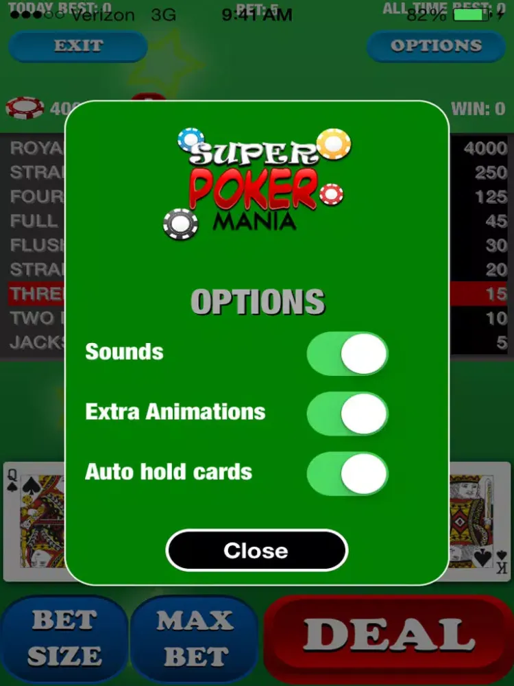 Screenshot di A Super Poker Mania! by Uber Zany iPad 