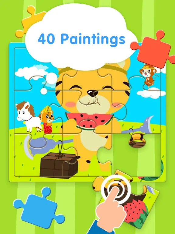 Tangkapan skrin Toddler Jigsaw Puzzles Game iPad 