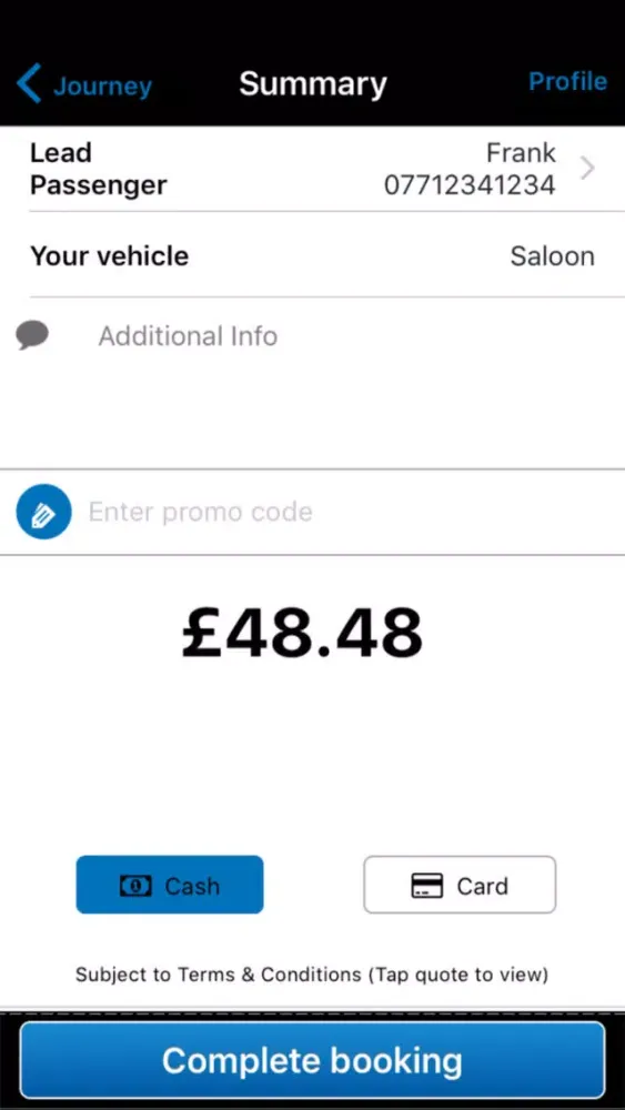 Скриншоты ubiCabs - Taxi & Minicab App