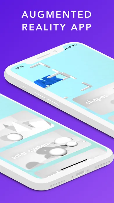 Capturas de tela do Augmented Reality App