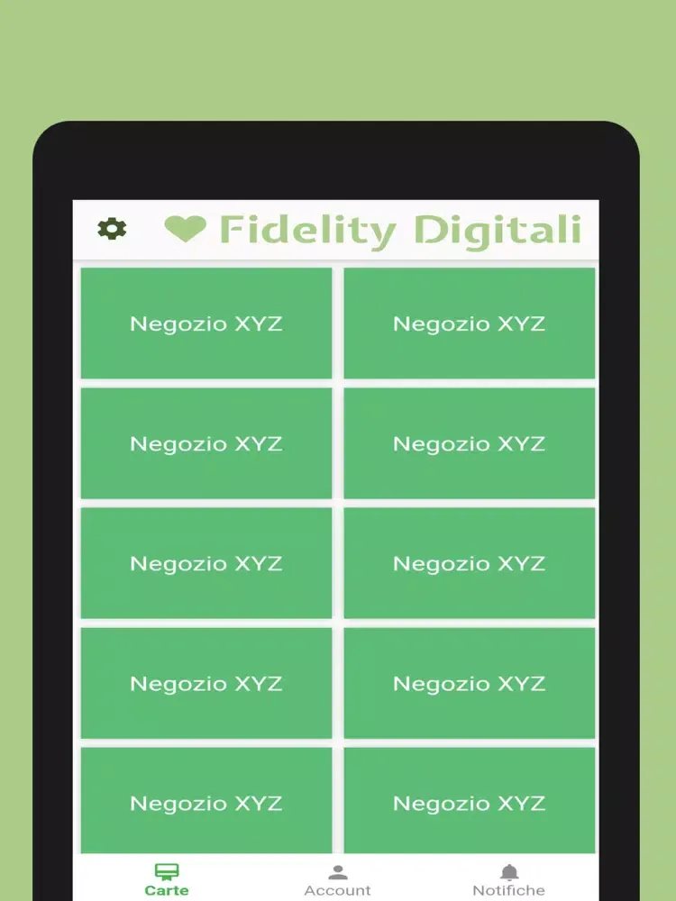 Tangkapan layar Fidelity Digitali iPad 