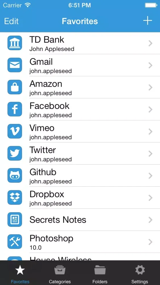 uPassword - Password Manager and Secure Wallet Screenshots