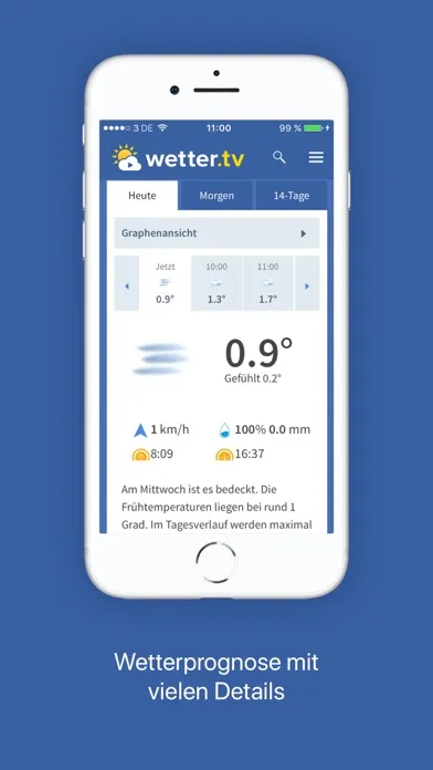 Screenshot di wetter.tv App Deutschland