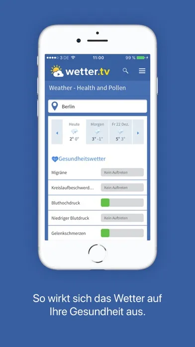 Screenshot di wetter.tv App Deutschland