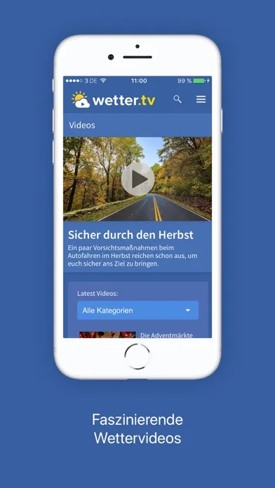 Screenshot di wetter.tv App Deutschland