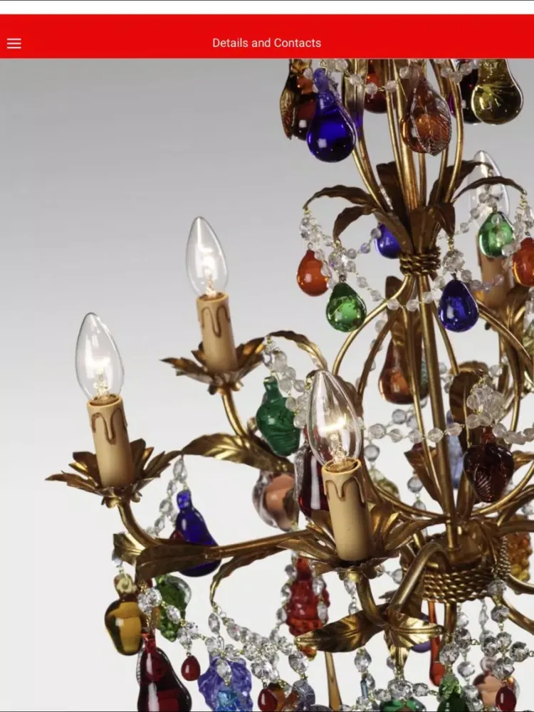 Capturas de pantalla de Murano Chandeliers iPad 