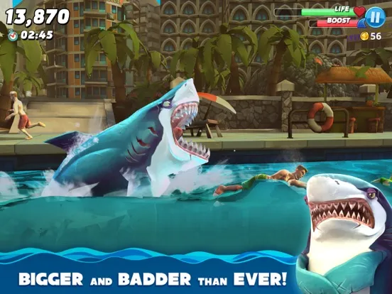 ภาพหน้าจอของ Hungry Shark World iPad 