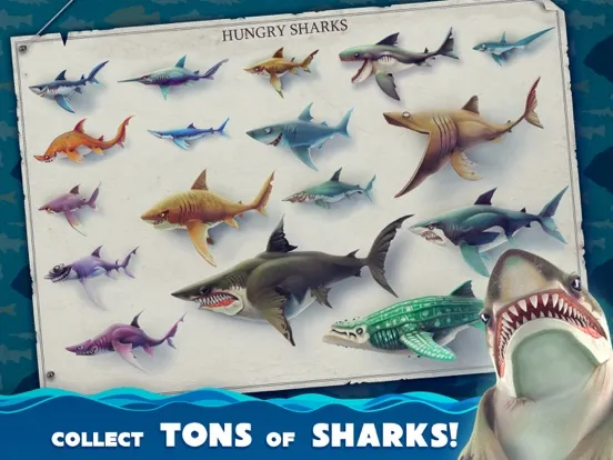 ภาพหน้าจอของ Hungry Shark World iPad 