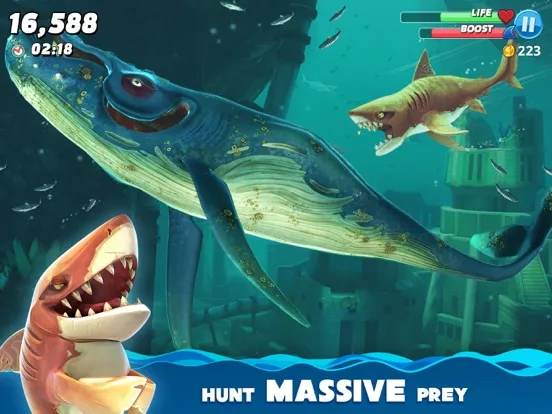 ภาพหน้าจอของ Hungry Shark World iPad 