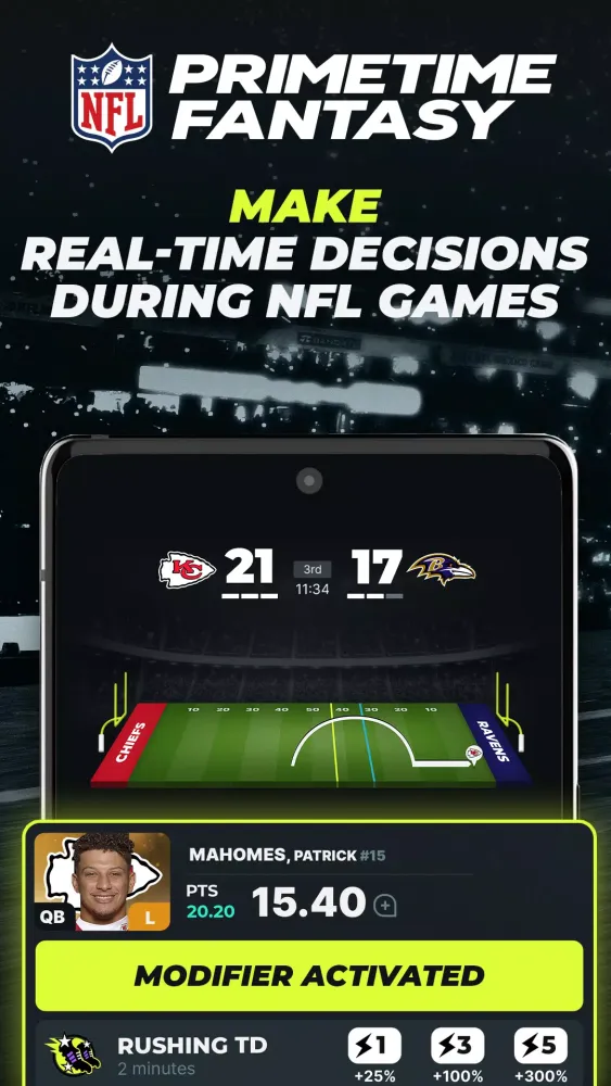 ภาพหน้าจอของ NFL Primetime Fantasy