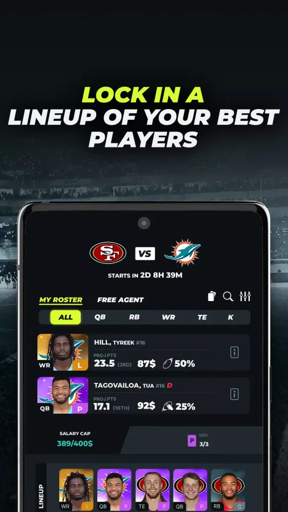 ภาพหน้าจอของ NFL Primetime Fantasy