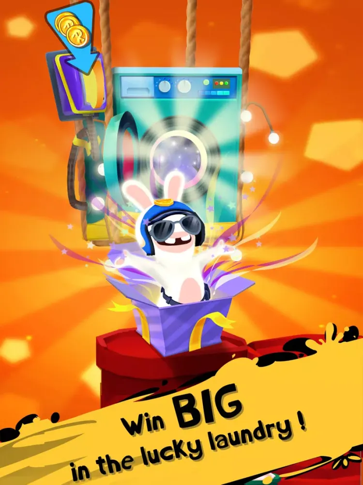 Tangkapan skrin Rabbids Crazy Rush iPad 