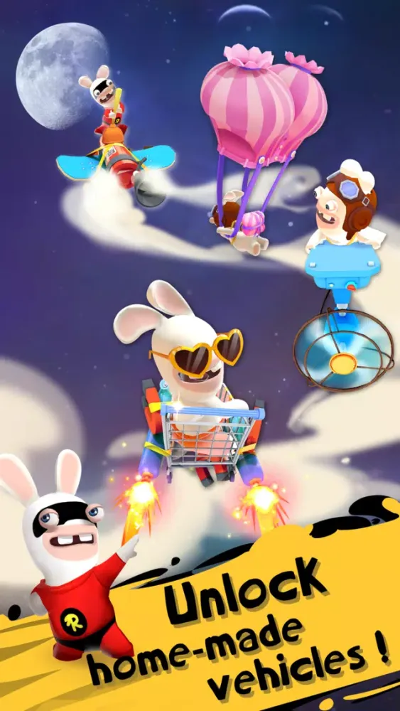 Tangkapan skrin Rabbids Crazy Rush
