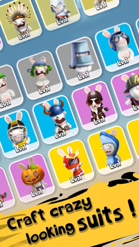 Tangkapan skrin Rabbids Crazy Rush