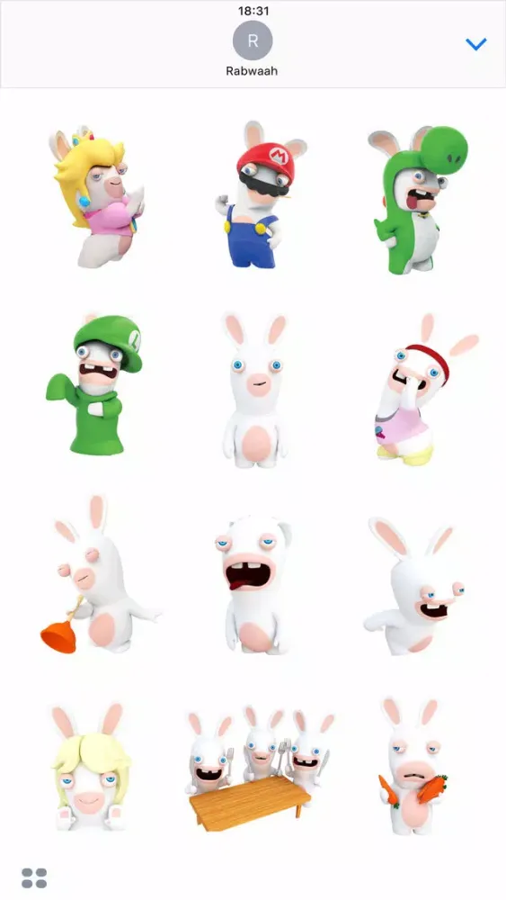 تصاویر Rabbids Stickers
