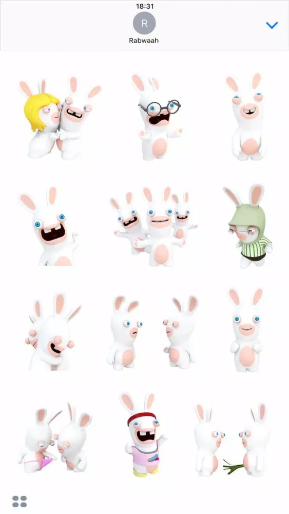 تصاویر Rabbids Stickers
