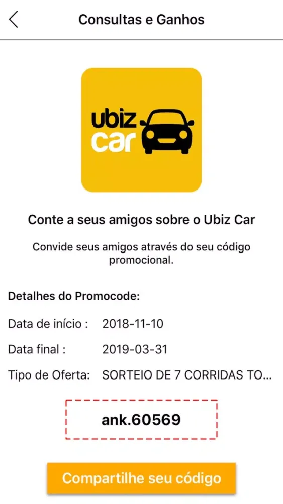 Screenshot di Ubiz Car