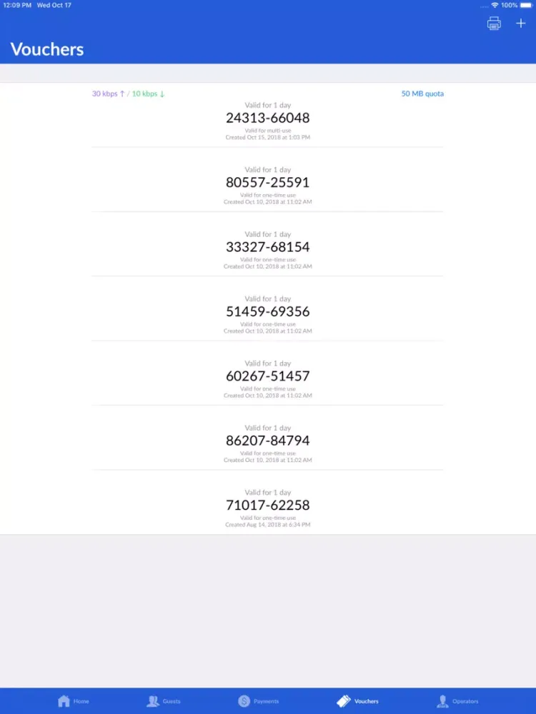 صور UniFi Hotspot Manager iPad 