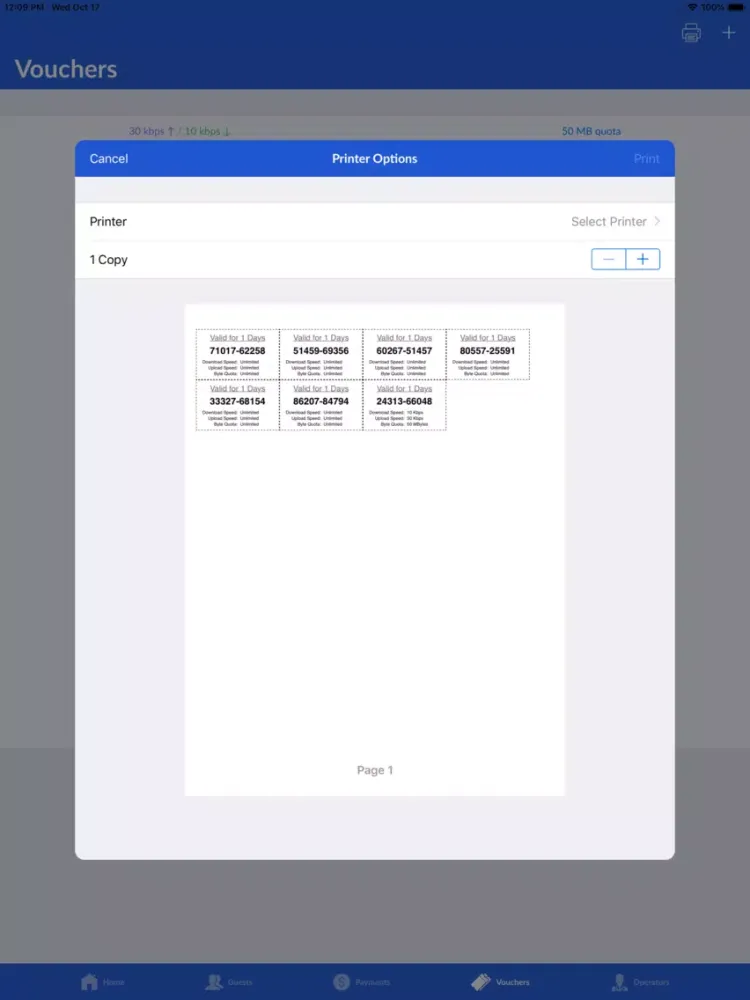 صور UniFi Hotspot Manager iPad 
