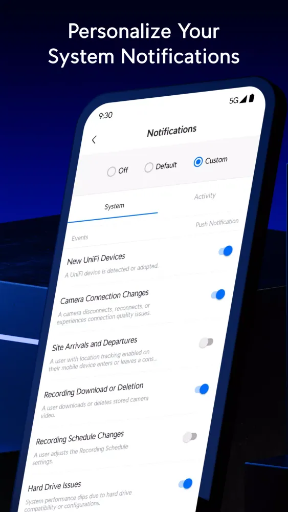 Capturas de pantalla de UniFi Protect