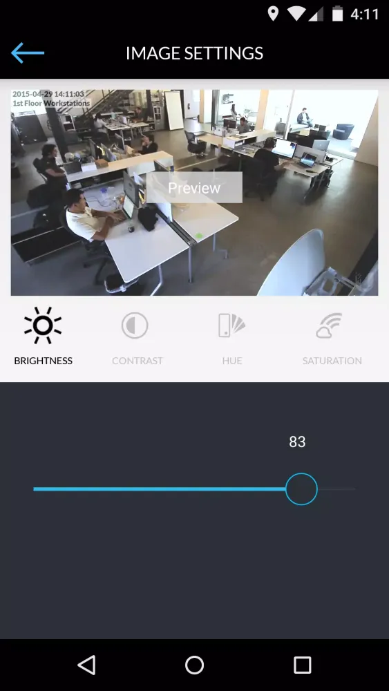Capturas de tela do UniFi Video