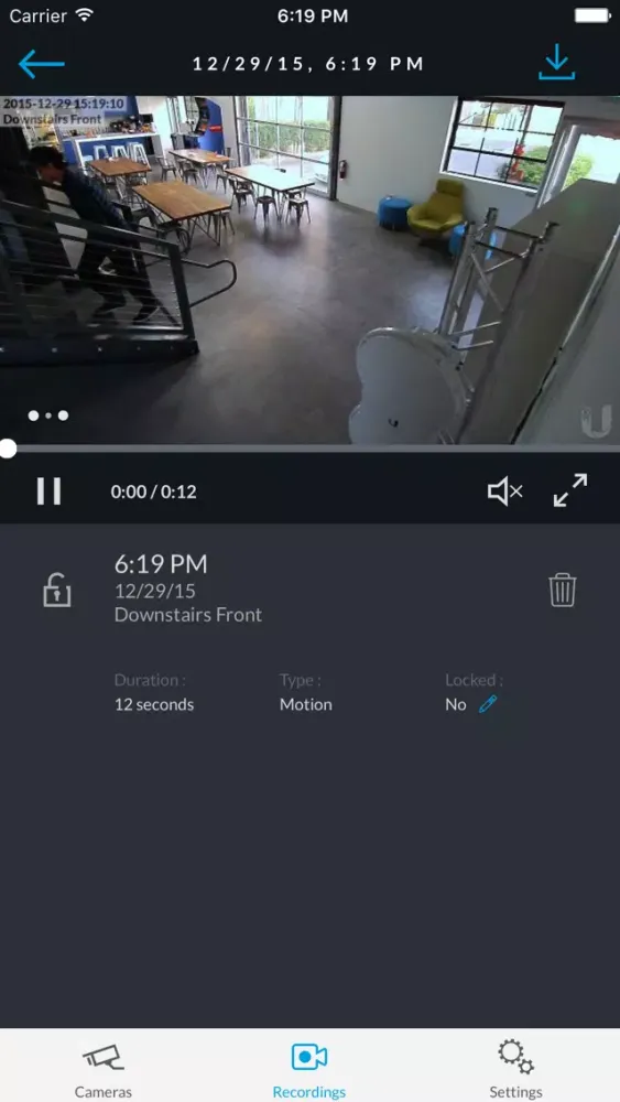 UniFi Video Ekran Görüntüleri