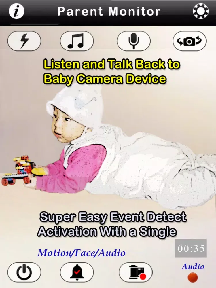 uBabyMonitor with Sleep Patterns iPad  スクリーンショット