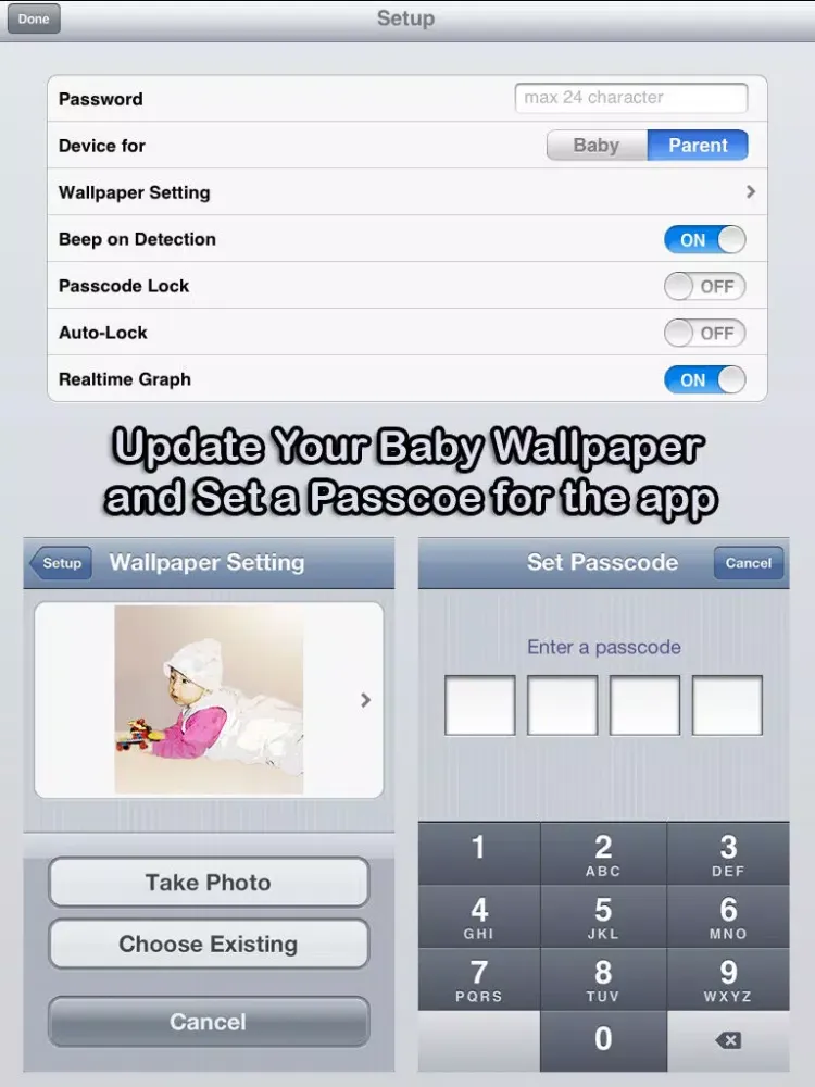 uBabyMonitor with Sleep Patterns iPad  スクリーンショット