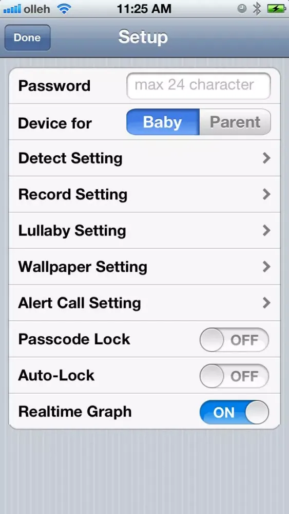 uBabyMonitor with Sleep Patterns スクリーンショット