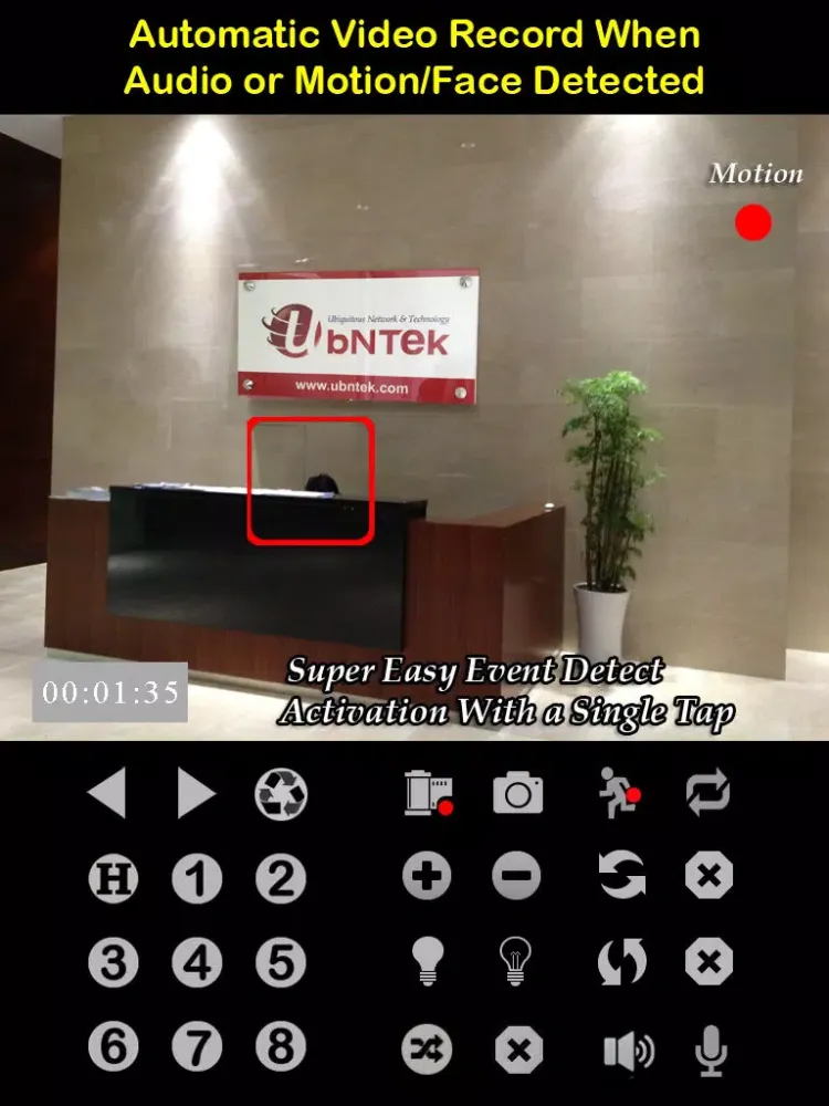 Zrzuty ekranu uTrendnetCam: Audio & Record iPad 