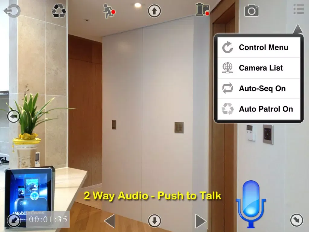 Zrzuty ekranu uTrendnetCam: Audio & Record iPad 