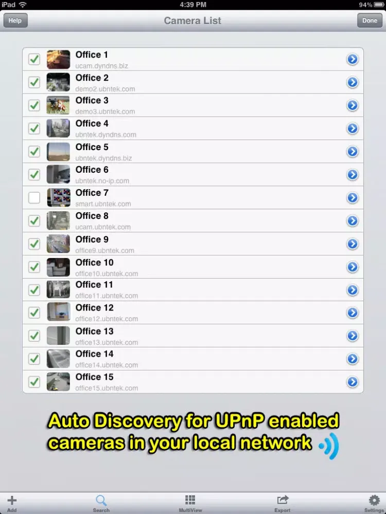 Zrzuty ekranu uTrendnetCam: Audio & Record iPad 