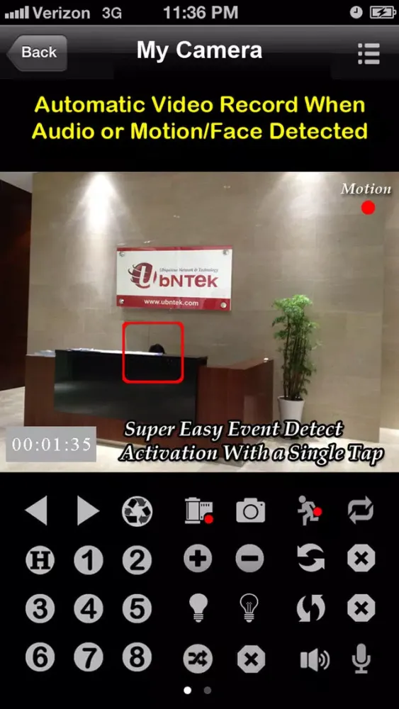 Zrzuty ekranu uTrendnetCam: Audio & Record