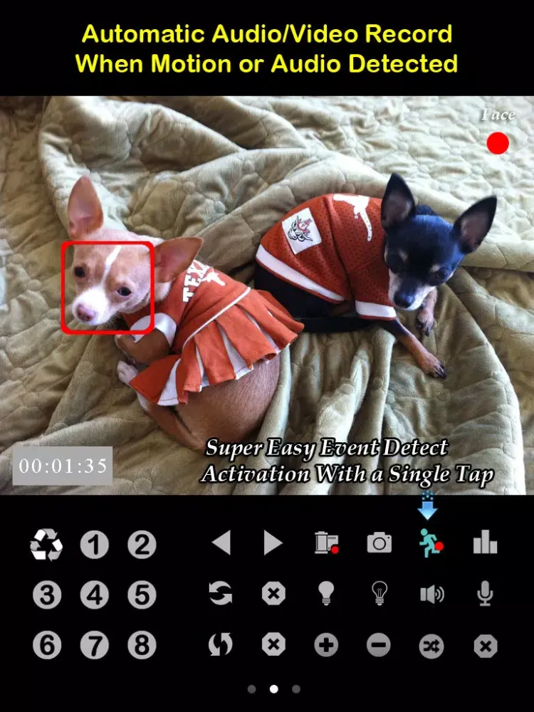 uWanscam: 2way Audio & AV Record iPad 应用截图