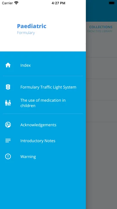 Captures d'écran de Paediatric Formulary