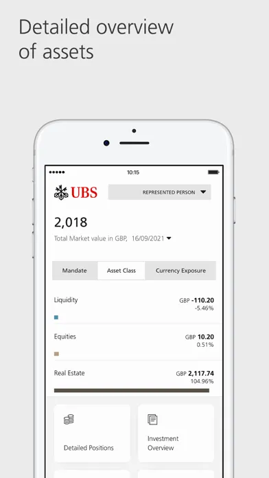 Capturas de pantalla de UBS WMUK: Mobile Banking