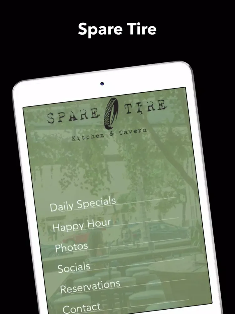 Capturas de tela do SpareTire Pub iPad 