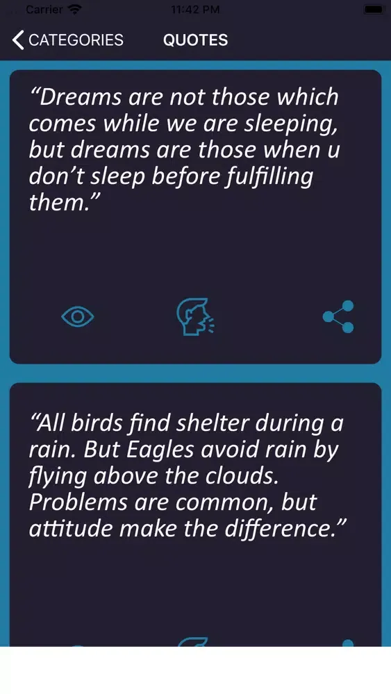 Capturas de pantalla de Dr APJ Abdul Kalam Wisdom