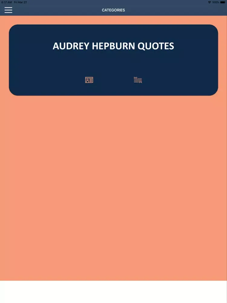 Audrey Hepburn’s Life Guide iPad  سکرین شاٹس