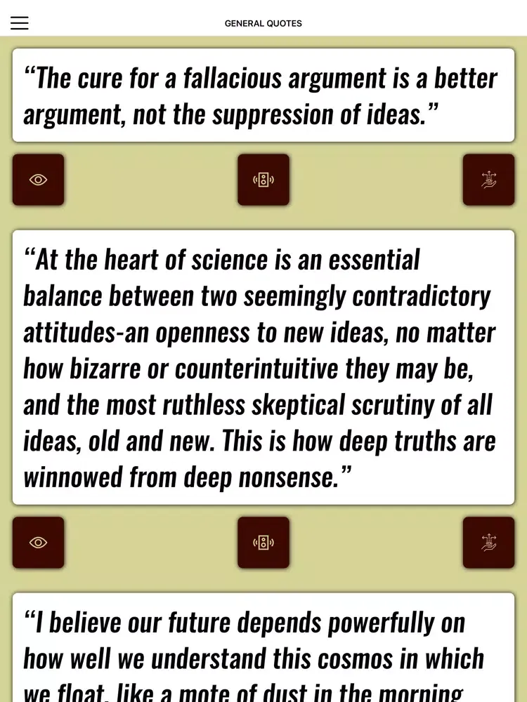 Carl Sagan Wisdom iPad 應用截圖