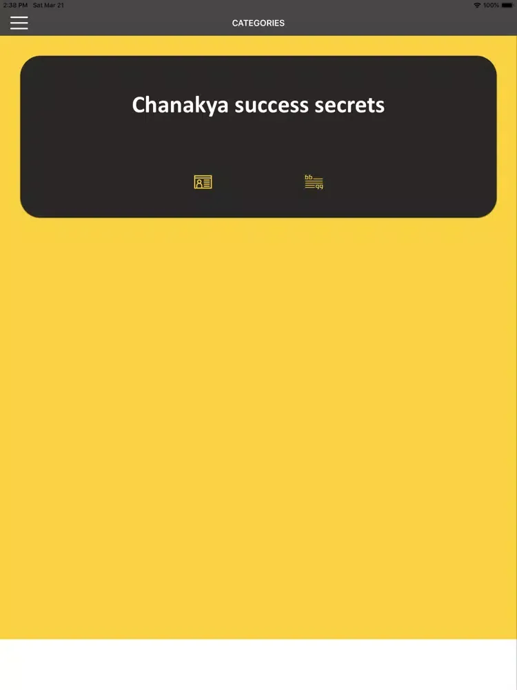 Zrzuty ekranu Chanakya wisdom for success iPad 